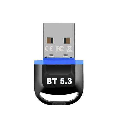 Adaptateur USB Bluetooth pour PC Dongle USB Bluetooth 5.3 Connecteur Bluetooth RéCepteur Clé USB pour Ordinateur