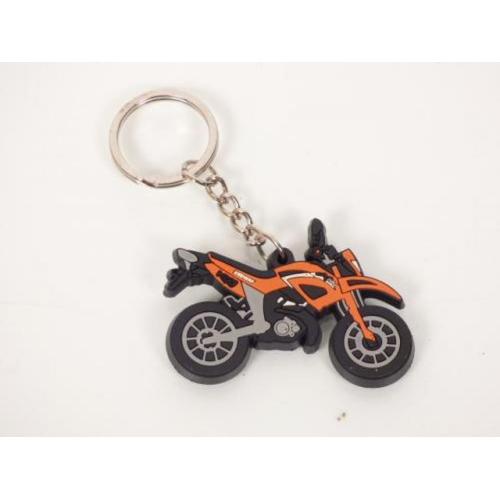 Porte Clé Clef Moto Type Keeway Orange Idée Cadeau Motard Fan Moto Scooter Neuf