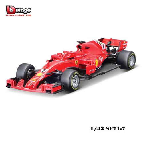 Couleur Sf71-7 Véhicule De Luxe En Alliage Ferrari F1 Sf21 #55, 1:43, Modèle De Voitures Moulées, Jouet, Cadeau De Collection