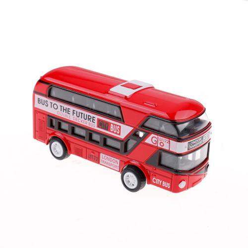 La Couleur Rouge Voiture En Métal Moulé Sous Pression Pour Enfant, Jouet De 4 Couleurs, 1 Pièce, 1:43, Double Pont, Bus De Londres, Meilleur Cadeau D'anniversaire