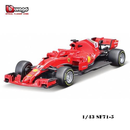 Couleur Sf71-5 Véhicule De Luxe En Alliage Ferrari F1 Sf21 #55, 1:43, Modèle De Voitures Moulées, Jouet, Cadeau De Collection