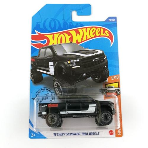 Couleur 2020-151 Noir Hot Wheels Voiture 1/64 19 Chevy Silverado Trail Boss Lt Collection En Métal Moulé Sous Pression Modèle De Simulation Voitures Jouets