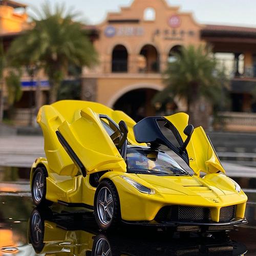 Couleur Jaune Nobox Voiture Jouet Ferrari Laferrari En Alliage, Diecasts Et Véhicules Jouets, Modèle De Voiture Miniature, Jouets Pour Enfants