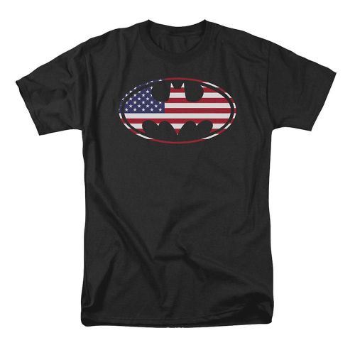 Batman American Flag Oval T-Shirt