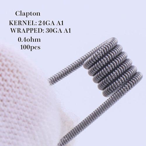 Couleur Clapton-0.4-A1-100 Bobine De Clapton De Ruche Fondue Torsadée, Bobine Alien Mix Pre-Made, Résistance Au Chauffage, Rda