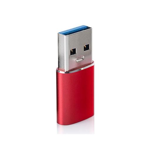 La couleur rouge Adaptateur de chargeur Otg, convertisseur de Type C femelle vers USB 3.0 mâle, pour Macbook Nexus Huawei