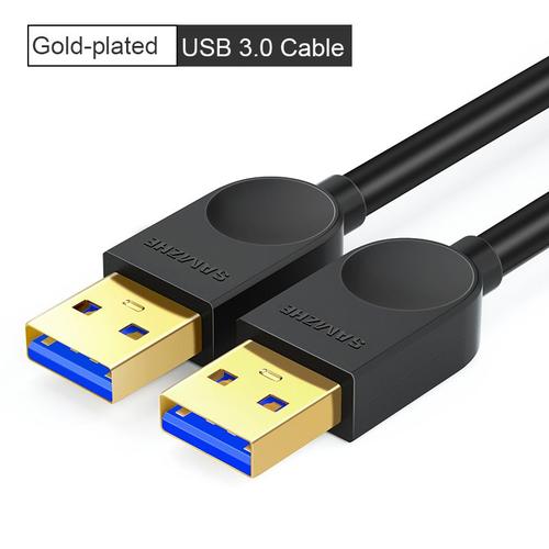 Couleur Noir 3.0 Câble D'extension Usb, Pour Pc Tv, Ps4, Ordinateur Portable