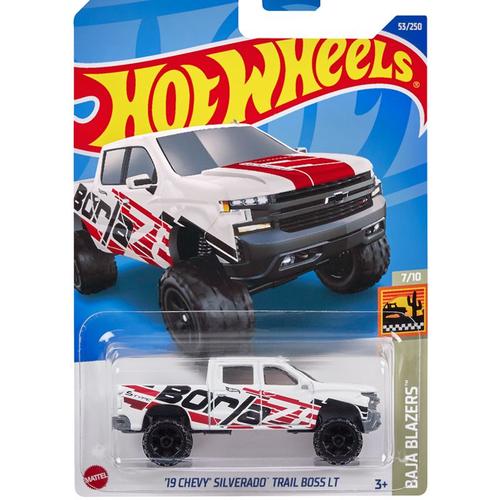 Couleur 2022-53x Silverado Hot Wheels Voiture 1/64 19 Chevy Silverado Trail Boss Lt Collection En Métal Moulé Sous Pression Modèle De Simulation Voitures Jouets