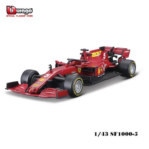 Couleur Sf1000-5 Véhicule De Luxe En Alliage Ferrari F1 Sf21 #55, 1:43, Modèle De Voitures Moulées, Jouet, Cadeau De Collection