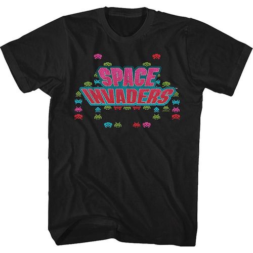 Logo And Aliens Space Invaders T-Shirt