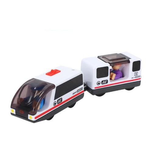 Couleur Rc11 Jouet Pour Enfants, Train Électrique, Locomotive, Train Magnétique, Moulé Sous Pression, Adapté Aux Jouets De Voie Ferrée En Bois