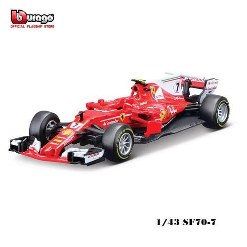 Couleur Sf70-7 Véhicule De Luxe En Alliage Ferrari F1 Sf21 #55, 1:43, Modèle De Voitures Moulées, Jouet, Cadeau De Collection