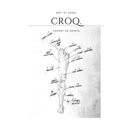 Croq.: Carnet De Dessin, 200 Pages Blanches, Format A4, Cahier De Croquis