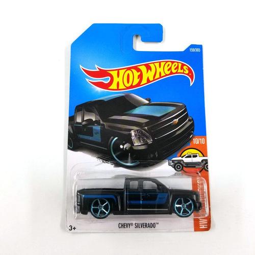 Couleur 2017-159 Silverado Hot Wheels Voiture 1/64 19 Chevy Silverado Trail Boss Lt Collection En Métal Moulé Sous Pression Modèle De Simulation Voitures Jouets