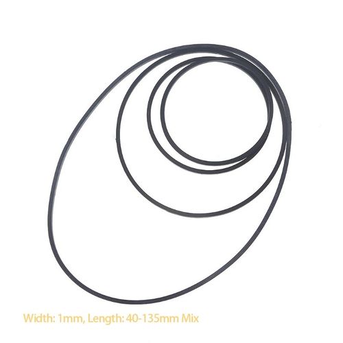 Courroie plate universelle en caoutchouc,45-60/100mm,pour enregistreur,baladeur DVD,50/130 pièces - Type 100Pcs 1mm