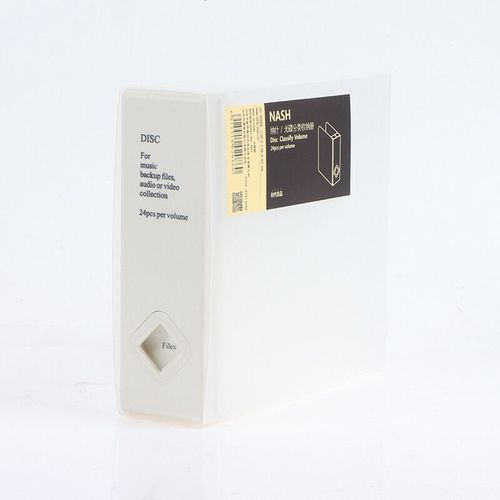 Mallette De Rangement Pour 24 Disques Cd Dvd,Boîte De Capacité D'album Dur Portable - Type White