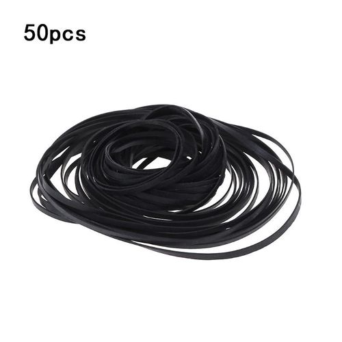 Bandes mixtes universelles pour Machine à Cassette,en caoutchouc plat,pour enregistreur baladeur,lecteur CD DVD,40-135MM,50 pièces