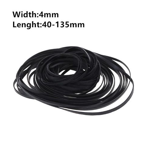 Bandes mixtes universelles pour Machine,50 pièces,en caoutchouc plat,pour CD,DVD,enregistreur,baladeur #C