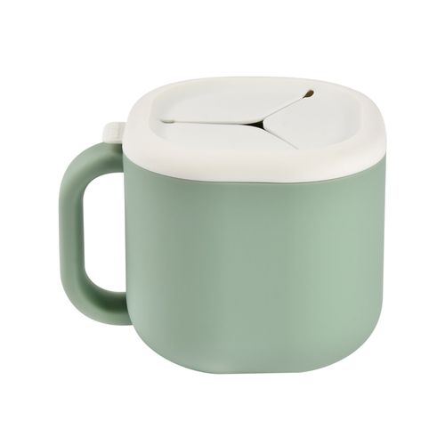 Béaba - Tasse Pour Le Goûter En Silicone Vert - Apprentissage Repas