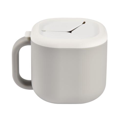 Béaba - Tasse Pour Le Goûter En Silicone Gris - Apprentissage Repas