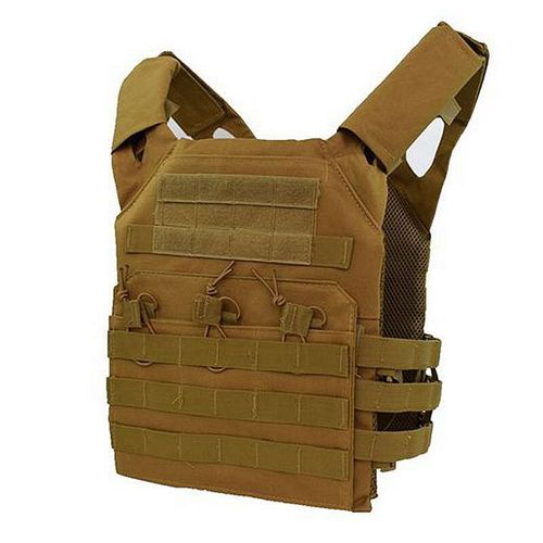 Gilet Tactique Cs Pour Paintball,Équipement Militaire,Gilet Molle Jpc,Armure Corporelle,Porte-Plaque,Gilet,Magazine,Plate-Forme De Poitrine,Équipement Airsoft - Type Tan-Taille Unique