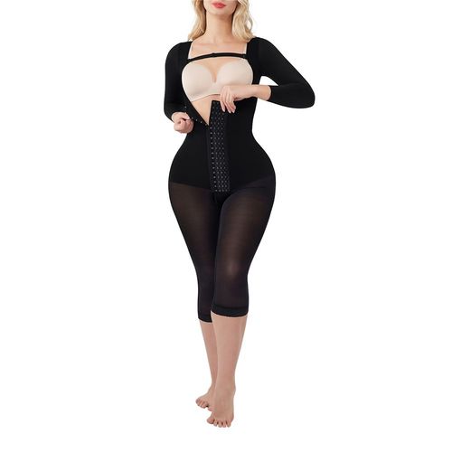 Noir Taille M Maillot De Corps Post-Grossesse, Corset Push-Up, À Manches Longues, Taille, Formateur, Levage Des Fesses, Post-Partum