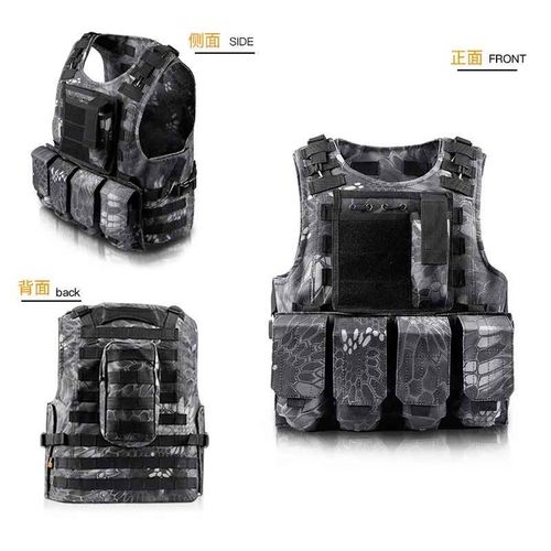 Dulglakip-Gilets de protection d'entraînement,plaque d'assaut,chasse en plein air Electrolux,chasse Airsoft CS,sport - Type Black Python-Taille unique