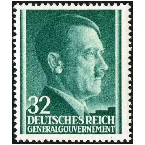 Pologne, Occupation Allemande - General Gouvernement 1941, Très Beau Timbre Neuf** Luxe Yvert 91, Chancelier Hitler 32gr. Vert.