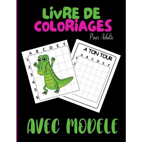 Livre De Coloriage Pour Adulte Avec Modele: Livre De Coloriage Crocodile Livre De Coloriage Pas Cher Femme Homme Grand Format 20 Dessins Couverture Souple Brillante