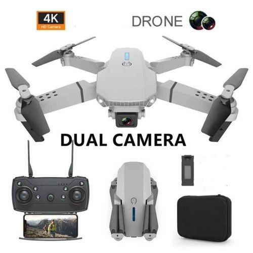 Drone Wifi Fpv Grand Angle Avec Caméra Hd 4k 2024 P,Quadrirotor Pliable Rc,Jouets Hélicoptère,Cadeau,1080 - Type White-Dual-4k-Bag 1b-Generique
