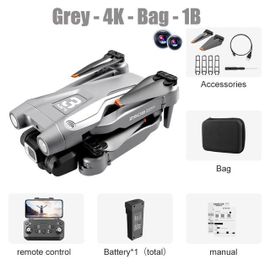 Lenovo-Drone Z908 Pro Max,Moteur Brushless,8k,Gps,Touristes Professionnels,Photographie Aérienne Hd,Fpv,Évitement D'obstacles,Quadrotor - Type Grey-4k-Bag-1b-Generique