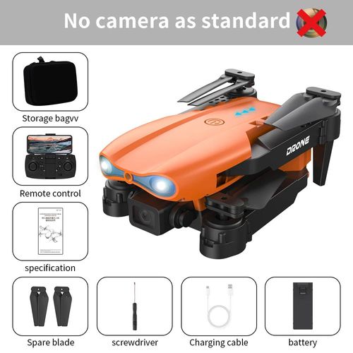 Drone Caméra E99 Pro 4k Hd,Mode 5g,Pliable,Mini Rc Wifi,Moteur Sans Balais,Photographie Aérienne,Télécommande,Quadrirotor,Jouets Cadeaux - Type Gris-Generique