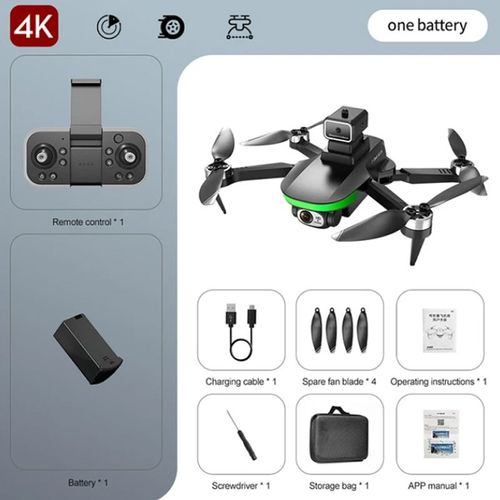Mijia-Drone S5s 8k 5g Wifi,Caméra Pour Touristes,Évitement D'obstacles,Flux Optique,Moteur Sans Balais Rc,Quadrirotor Pliable,Jouets - Type Black Dual 4k-Generique