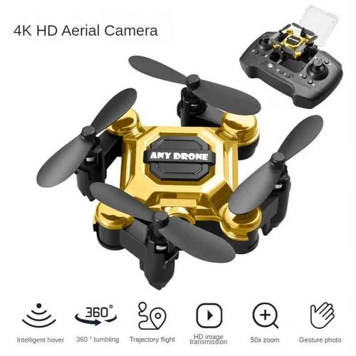 Mini Drone 4k 802 P Hd Caméra Wifi Fpv,Pression D'air,Maintien D'altitude,Quadrirotor Rc Pliable Professionnel,Jouets Pour Enfants,Cadeau,1080 - Type 4k #A-Generique