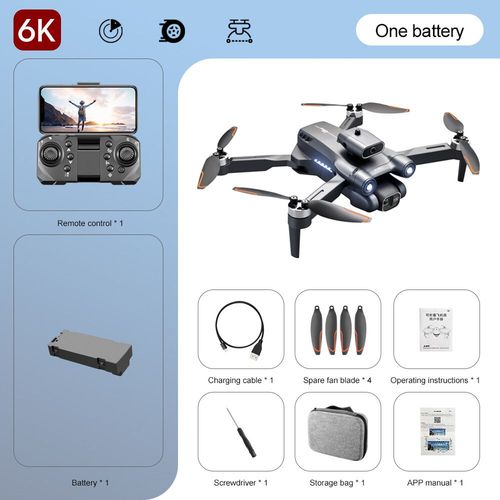 Xiaomi-Drone Professionnel S1s,Caméra Hd 8k,Évitement D'obstacles,Photographie Aérienne,Quadrirotor Pliable Sans Balais,3km - Type Black-Dual6k-Bag-1b
