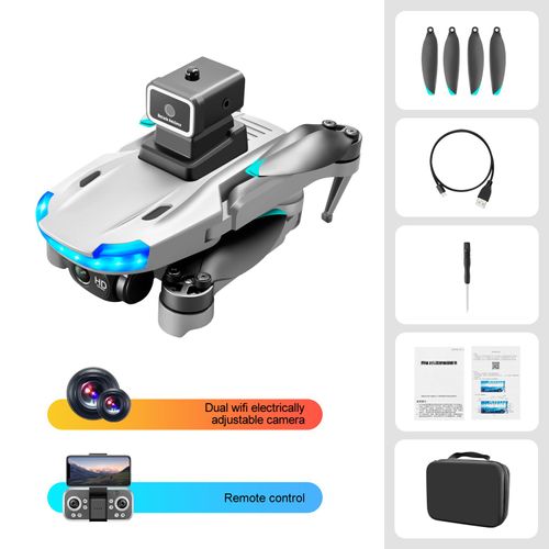 Kfimport-Drone Gps Max Avec Caméra 4k,Photographie Aérienne Professionnelle,Caméra Hd,Cardan Anti-Tremblement,Quadrirotor,Moteur Sans Balais - Type S138-White-Generique