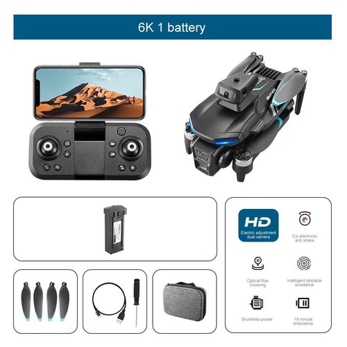 Mini Importateur Rc Pliable Avec Caméra Hd 8k,Hélicoptère Fpv,Quadrirotor De Photographie Aérienne Professionnelle,Avion Wifi,Jouets Cadeaux,Count606 - Type 6k Brushless 1b-Generique