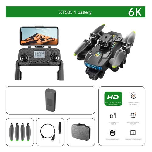 Countaffair-Quadricoptère Rc Pliable Avec Moteur Brushless,Évitement D'obstacles,Caméra Touriste Hd 8k,Gps,5g,Wifi,360 °,Jouet Drone,Cadeau - Type Black-6k-1b-Generique