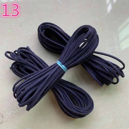Cordon Plat En Faux Daim Tressé,5yards/Lot,3mm,En Velours Coréen,Fait À La Main,Pour Bricolage,Fournitures De Fabrication De Bijoux #D