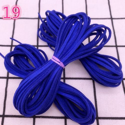 Cordon Plat En Faux Daim Tressé,5yards/Lot,3mm,En Velours Coréen,Fait À La Main,Pour Bricolage,Fournitures De Fabrication De Bijoux #J