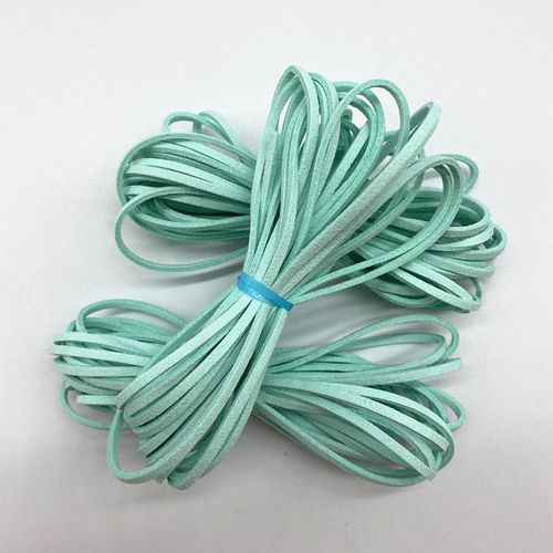 Cordon Plat En Faux Daim Tressé,5yards/Lot,3mm,En Velours Coréen,Fait À La Main,Pour Bricolage,Fournitures De Fabrication De Bijoux #U