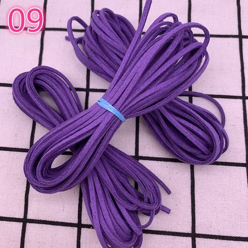 Cordon Plat En Faux Daim Tressé,5yards/Lot,3mm,En Velours Coréen,Fait À La Main,Pour Bricolage,Fournitures De Fabrication De Bijoux #Y