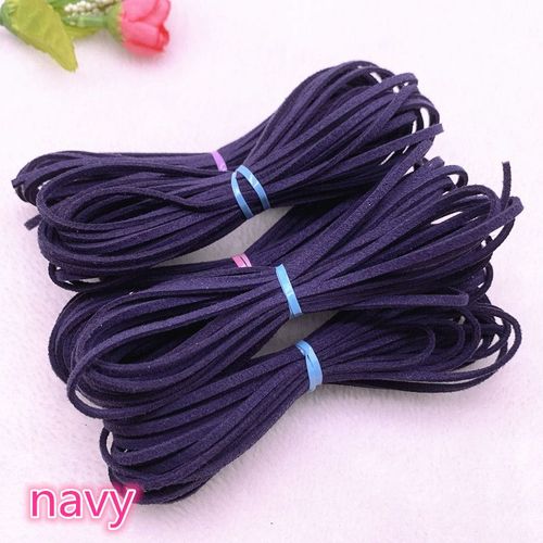 Cordon Plat En Faux Daim Tressé,5yards/Lot,3mm,En Velours Coréen,Pour Fabrication De Bijoux,Bracelet À Perles #D