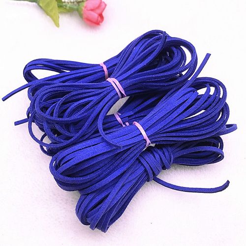 Cordon Plat En Faux Daim Tressé,5yards/Lot,3mm,En Velours Coréen,Pour Fabrication De Bijoux,Bracelet À Perles #J