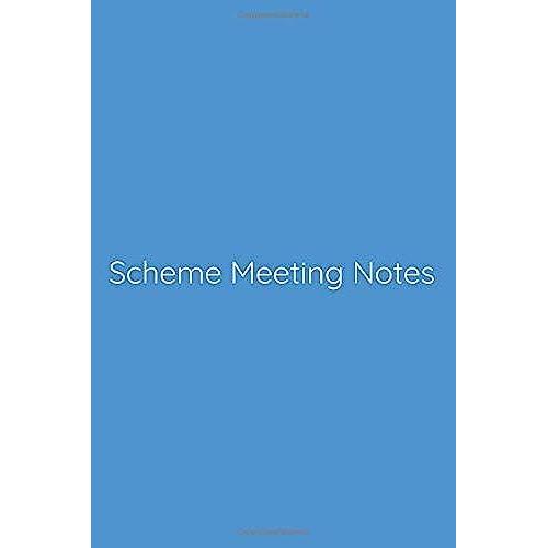 Scheme Meeting Notes Notebook: Lined Journal, 120 Pages, 6 X 9, Funny Office Manager Gag Gift, Steel Blue Matte Finish (Scheme Meeting Notes Journal)