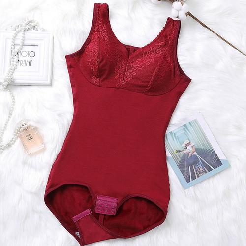 Rouge Taille Xxxl Sous-Vêtements Amincissants Pour Femmes, Façonne La Taille, Corset À Crochet En Velours