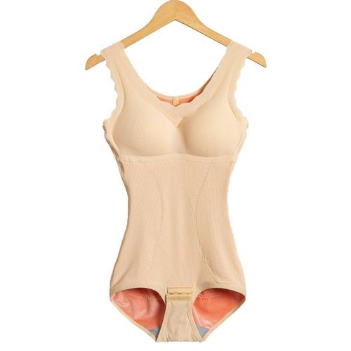 Beige Taille Xl Sous-Vêtements Thermiques Pour Femmes, Body Sexy Avec Coussinets De Poitrine, Amincissant, Façonnant Le Corps, Rehausseur De Fesses, Lingerie Garde Au Chaud