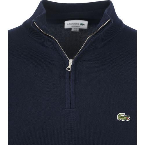 Lacoste Pull Zipper Navy Bleu Bleu Foncé Taille M