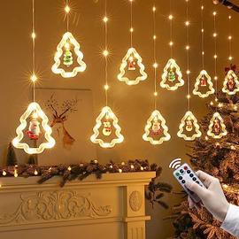 10ft Lumières de fenêtre de Noël d'intérieur, 10 lumières de