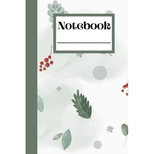 Notebook: 6"X9" Winter Wind In Whimsical Green